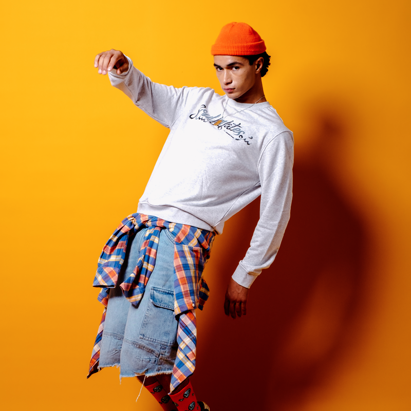 سويت شيرت رمادي - للجنسين - 2 sur 4