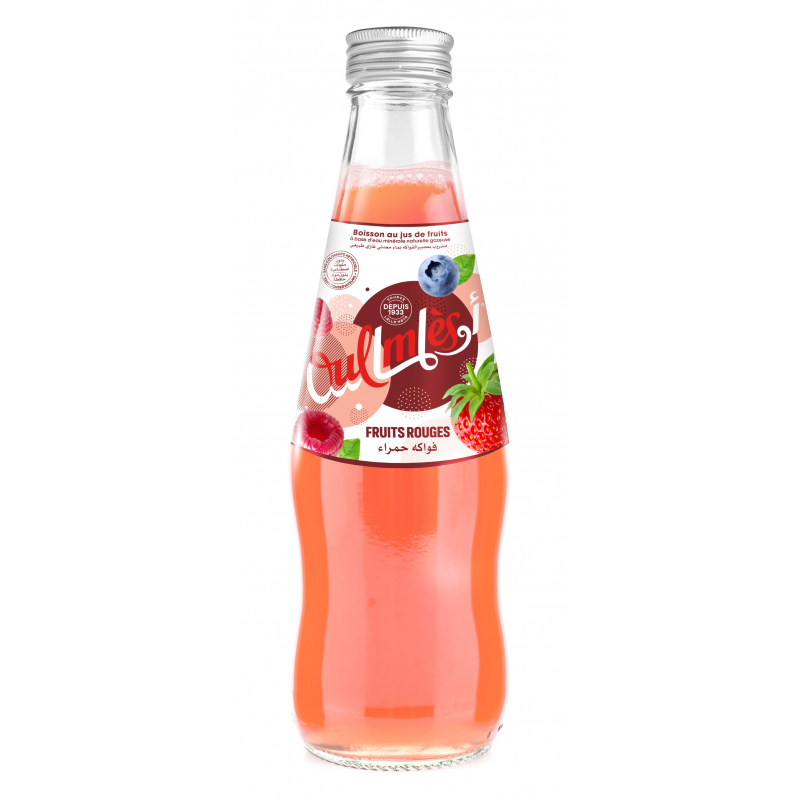 Oulmès Bulles Fruitées rouges verre pack 12x25cl