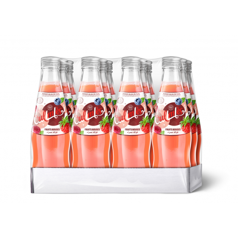 أولماس بفقاعات فواكه حمراء زجاج 12×25 سل - 2 sur 2