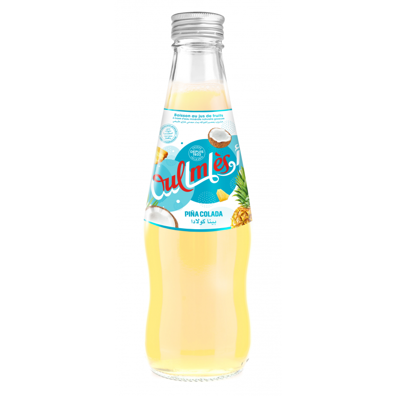 Oulmès Bulles Piña Colada verre pack 12x25cl